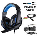 Learner EDU770S-12P-3 School Headset - Single Plug with 3ft Dual Plug Adapter