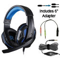 Learner EDU770S-12P-6 School Headset - Single Plug with 6in Dual Plug Adapter