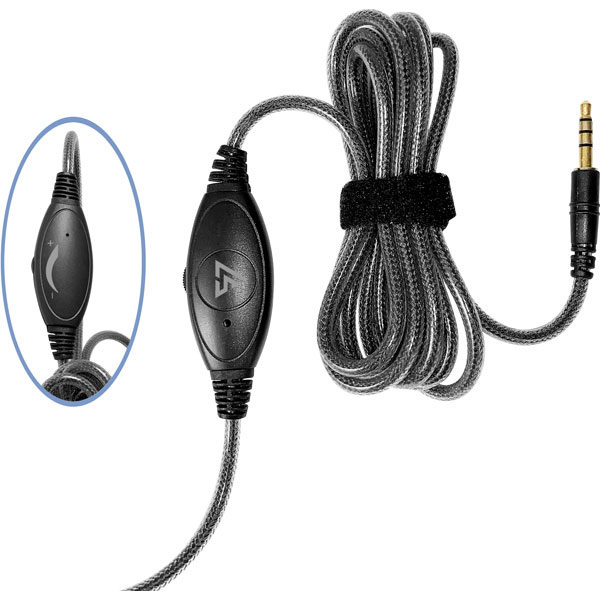 Labsonic LS375T-12P-3 School Headset - Single Plug with 3ft Dual Plug Adapter