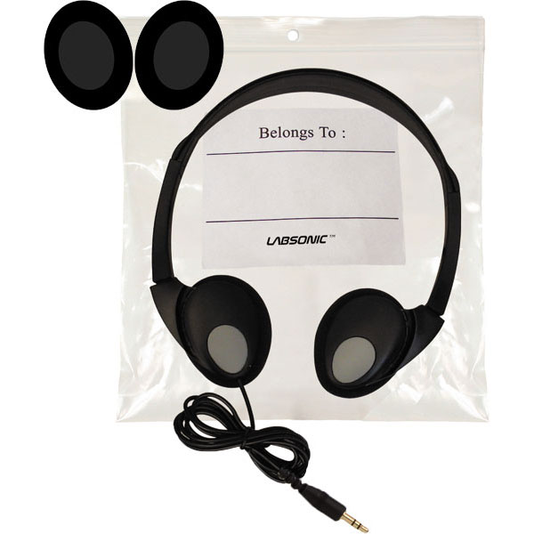 Labsonic LS400 Foldable Student Headphones with Hygiene Bag