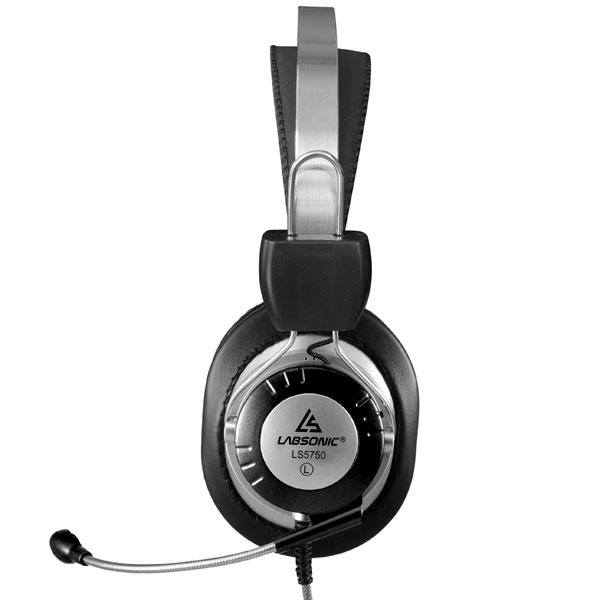 Labsonic LS5750-21P-6 School Headset - Dual Plug with Single Plug Adapter