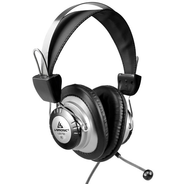 Labsonic LS5750 School Headset - Dual 3.5mm Plug for Computers with Dual Jacks