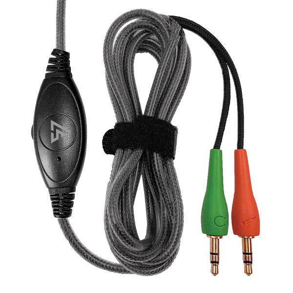 Labsonic LS9000MC-21P-6 School Headset - Dual Plug with Single Plug Adapter