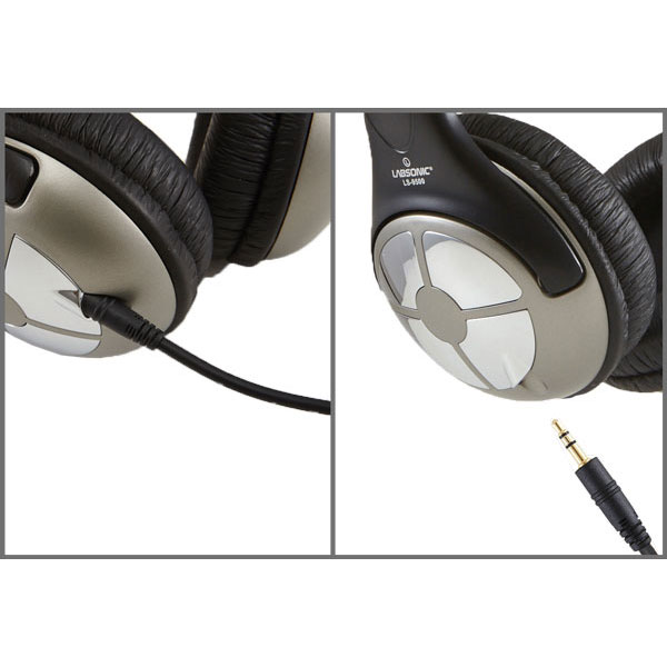 Labsonic LS9500  Premium Stereo / Mono Headphones with Removable Cords