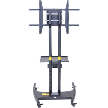 Adjustable Height Flat Panel TV Mount with Shelf