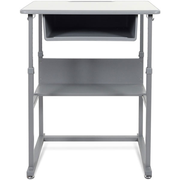Luxor Sit/Stand Student Desk with Manual Height Adjustment