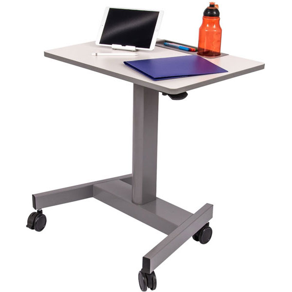 Luxor Sit/Stand Student Desk with Pneumatic Height Adjustment