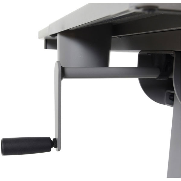Luxor Sit/Stand Student Desk with Crank Handle Height Adjustment