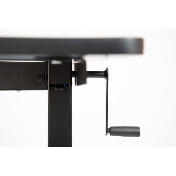 Luxor 60" High Speed Crank Adjustable Stand Up Desk - Black Frame