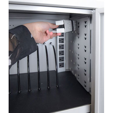 12-Slot Vertical Wall/Desk Charging Cabinet