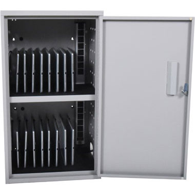 16-Slot Vertical Wall/Desk Charging Cabinet