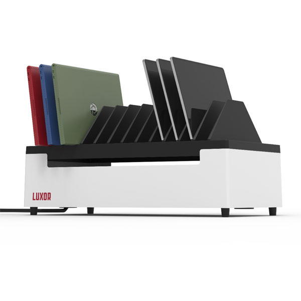 12-Slot Tabletop Device Charging Station by Luxor