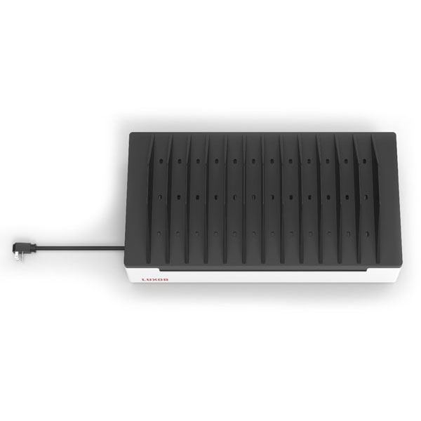 12-Slot Tabletop Device Charging Station by Luxor