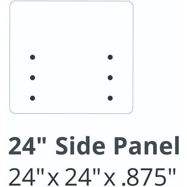 Desktop Privacy Panels - 2-Pack - 48"W & 24"W