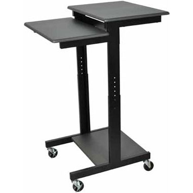 Mobile Adjustable Height Computer Workstation