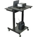 Mobile Adjustable Height Computer Workstation