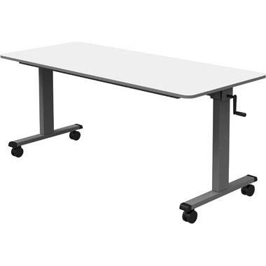 Luxor Adjustable Height Flip-Up 72"W Table 