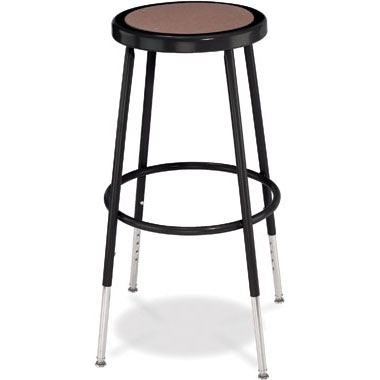 25"-33"H Adjustable Stool with Hardboard Seat