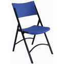 NPS Blue Plastic Folding Chair