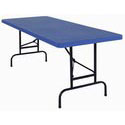 Blue Plastic Folding Table