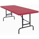 Red Plastic Folding Table