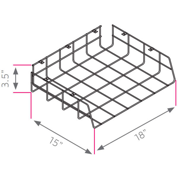 Smith System 17200 Wire Book Basket