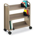 Smith System Book Truck with 3 Sloping Shelves
