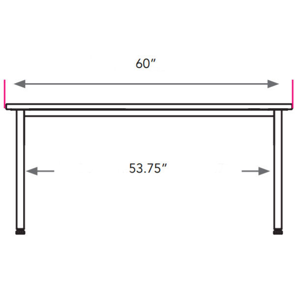 Planner Rectangle Activity Table 60"W x 36"D