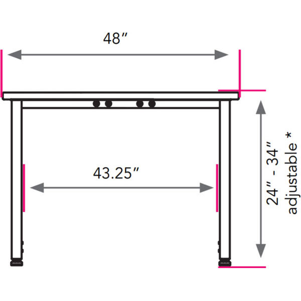 Planner Square Activity Table 48"W x 48"D