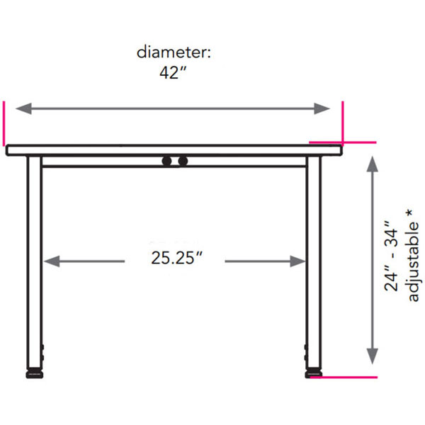 Planner Round Activity Table 42" dia.