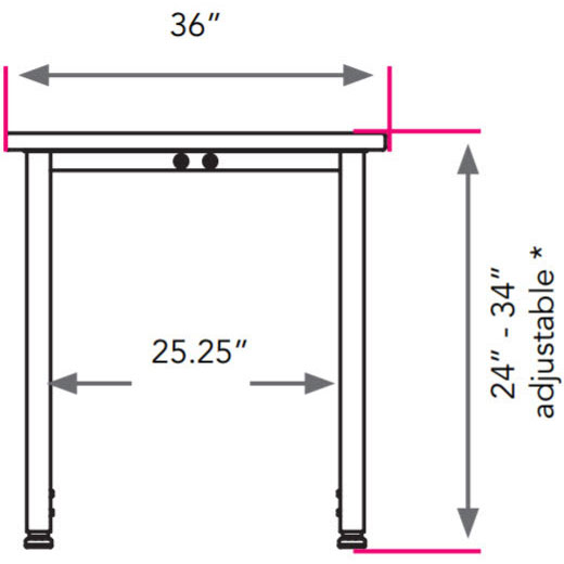 Planner Contour Activity Table 72"W x 36"D