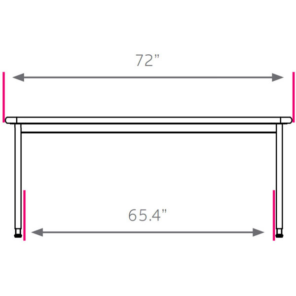 Trespa Planner Science Table - 72"W x 48"D