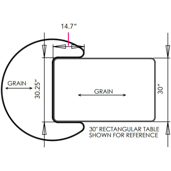 Planner Breakaway Peninsula Table