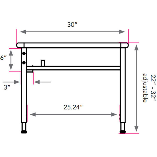 Planner Lab Computer Table 36"W x 30"D