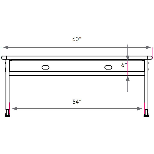Planner Lab Computer Table 60"W x 24"D