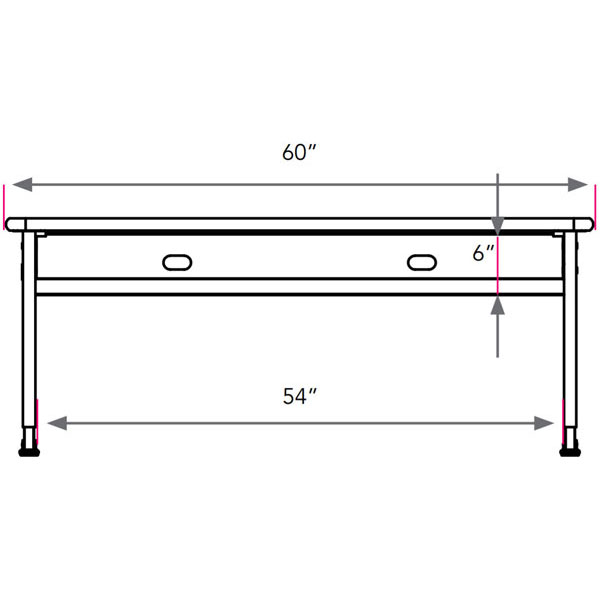 Planner Lab Computer Table 60"W x 24"D