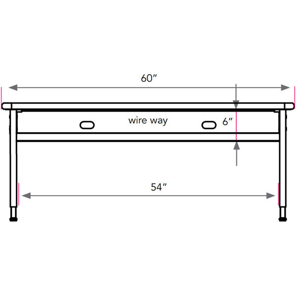 Planner Lab Computer Table 60"W x 30"D