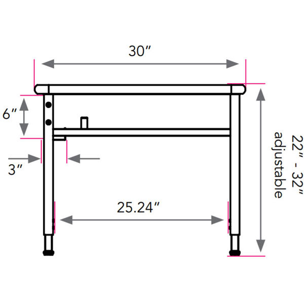 Planner Lab Computer Table 72"W x 30"D