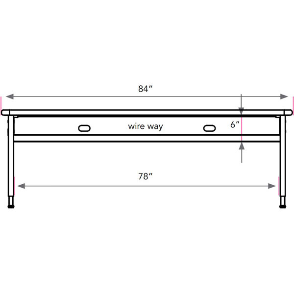 Planner Lab Computer Table 84"W x 30"D