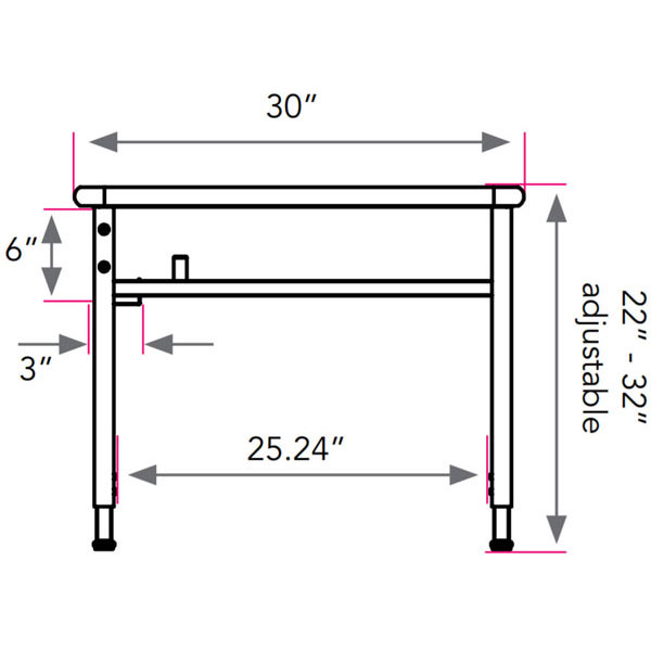 Planner Lab Computer Table 84"W x 30"D