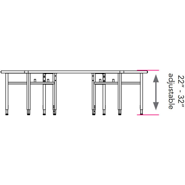 Planner Lab Corner Computer Table 48"W x 30"D