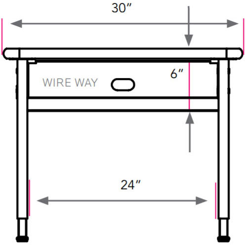 Planner Lab Computer Table 30"W x 30"D