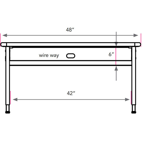 Planner Lab Computer Table 48"W x 30"D