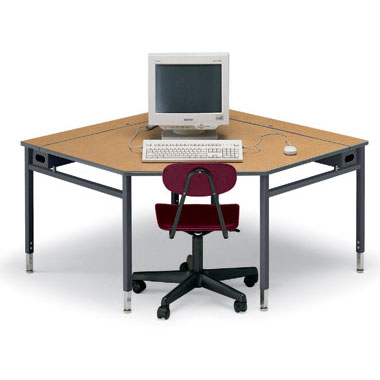 Planner Access Corner Computer Table 48"W x 30"D