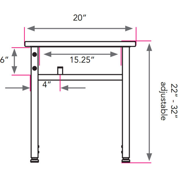 Planner Three-Student Desk 84"W x 20"D