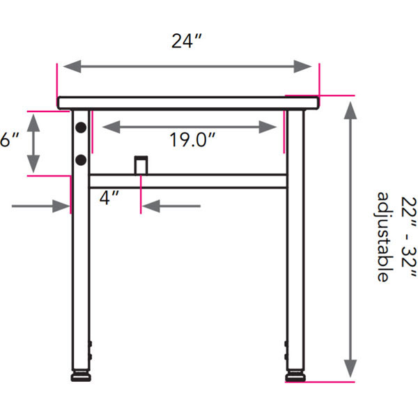 Planner Three-Student Desk 84"W x 24"D