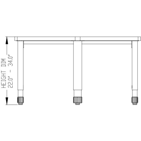 3-2-1 Large Surface Desk