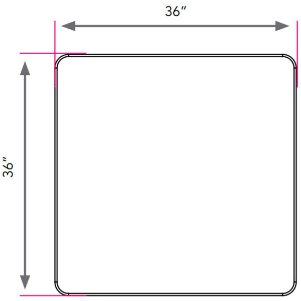 Interchange Square Activity Table - 36"W x 36"D