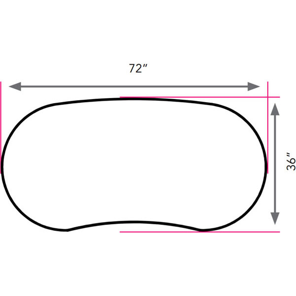 Smith System Interchange Contour Activity Table - 72"W x 36"D