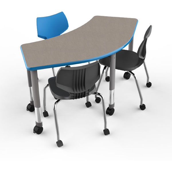 Smith System Interchange Crescent Activity Table - 60"W x 30"D